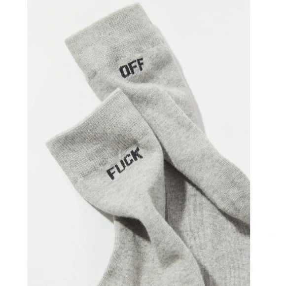 NWT UO F*ck Off Crew Socks - Picture 3 of 4